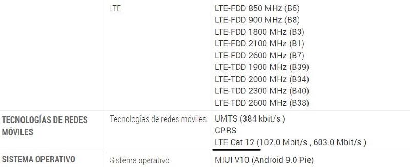 Tú telélefono debe soportar LTE Cat 6 o superior