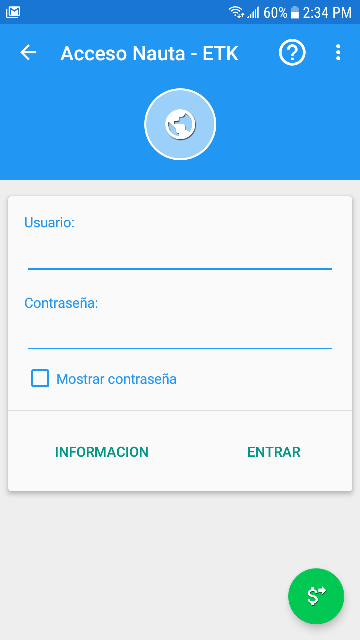 Captura de pantalla de Permanece al tanto del tiempo que le resta a tu cuenta Nauta WiFi