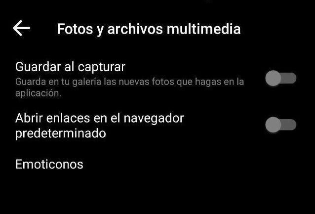 Solicitar a Messenger que no guarde las fotos.