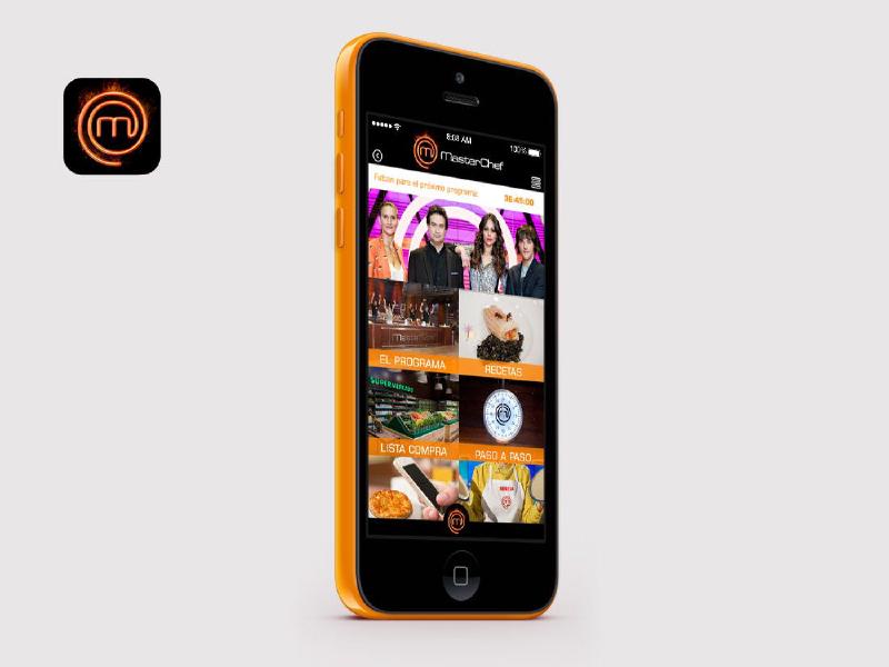 La app de Masterchef España recoge información del show, en su mayoría online