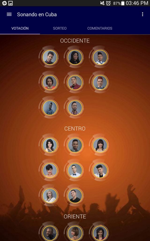 La funcionalidad principal de ambas aplicaciones es votar por el/los concursantes favoritos