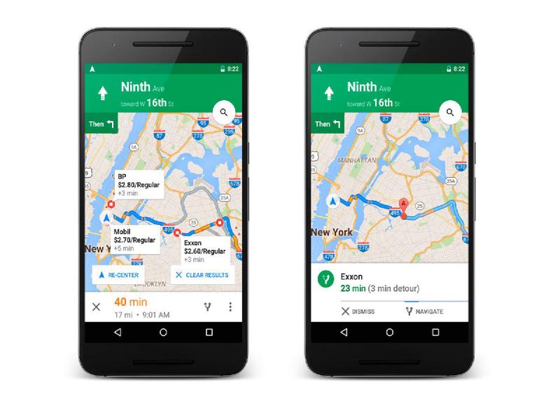 Captura de pantalla de Google Maps para viajar