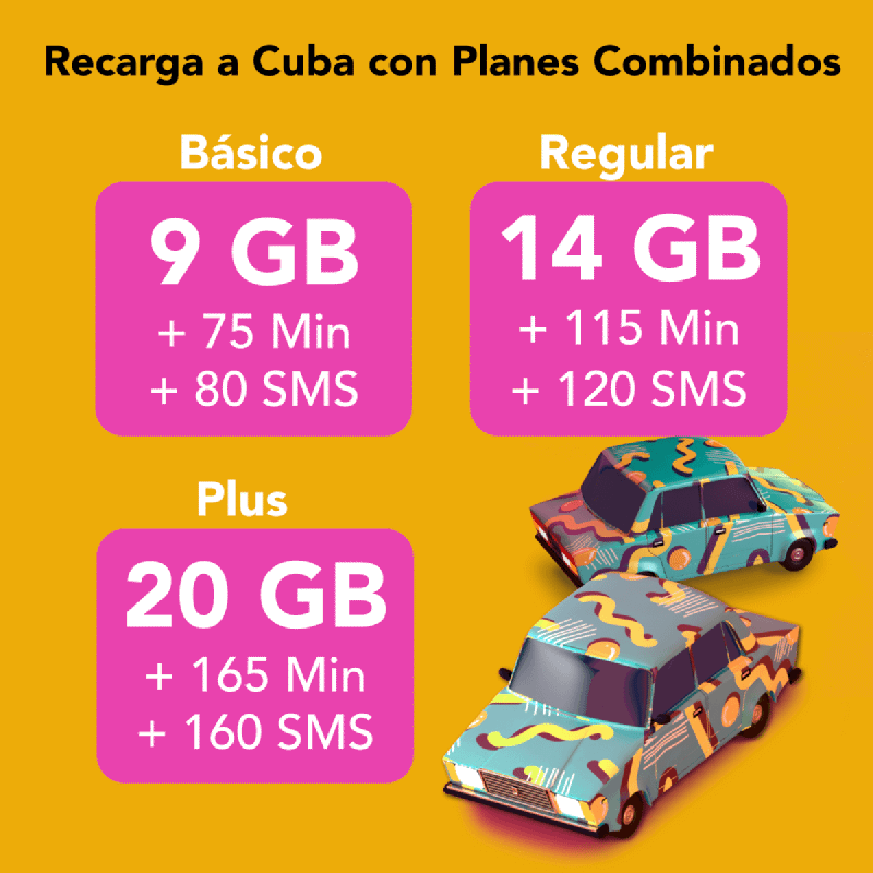 Planes Combinados Recarga a Cuba