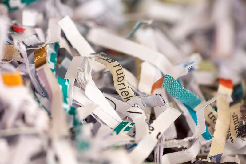 Detalle del papel reciclado de Ciclo Ecopapel