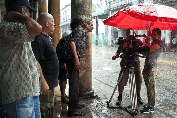 Durante la filmación de “Últimos días en La Habana”