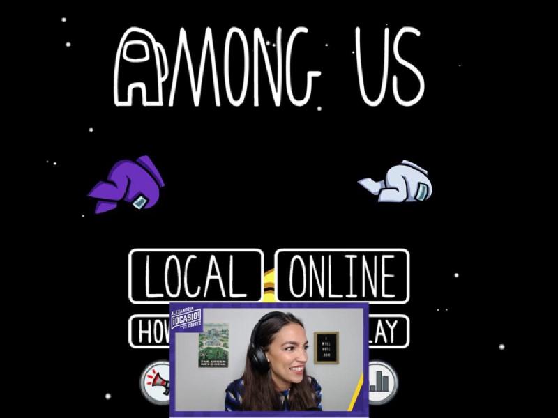 La congresista neoyorquina, Alexandria Ocasio-Cortez, transmitiendo en Twitch