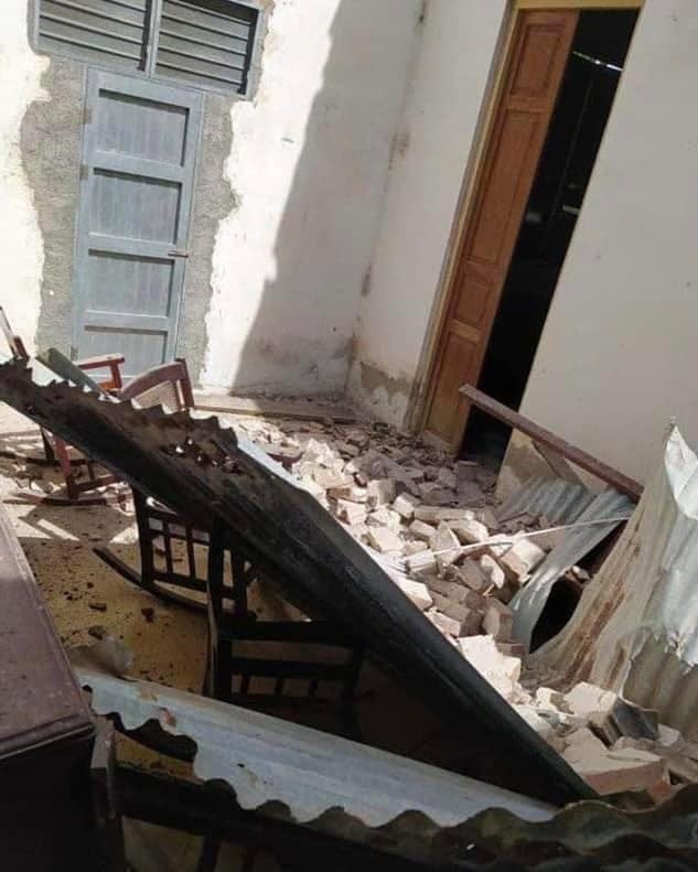 Viviendas dañadas a causa del sismo