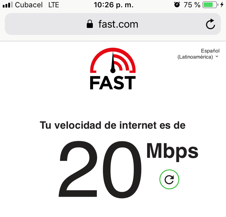 4g network speed at different times.