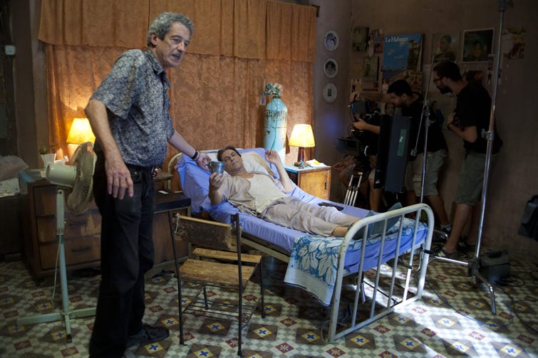 Fernando Pérez y Jorge Martínez en “Últimos días en La Habana”