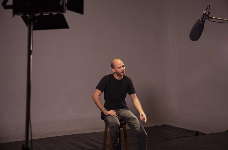 Daniel Arévalo durante la entrevista con Fonoma