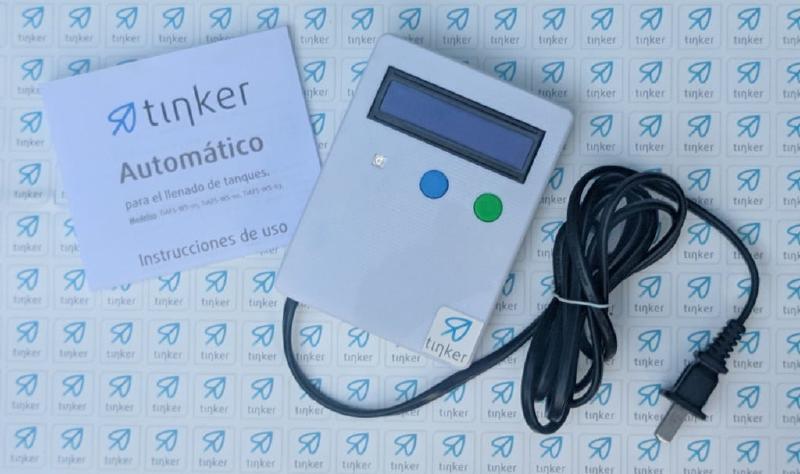 Por el momento, este es el único producto que ofrece Tinker: se emplea para automatizar el llenado de tanques de agua. Fotos cortesía de Tinker.