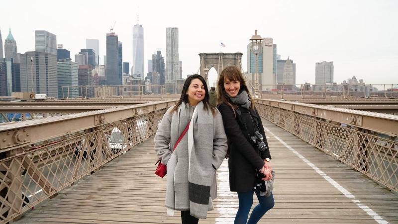 Tamara y Maricet durante la NYFW 2020. Foto cortesía de las entrevistadas.