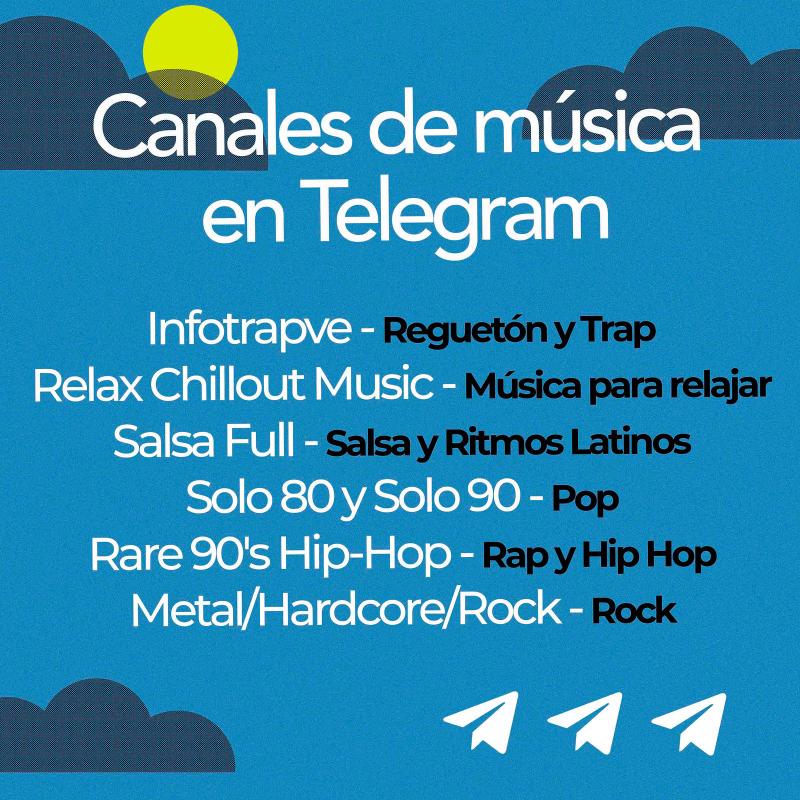 Canales de música en Telegram