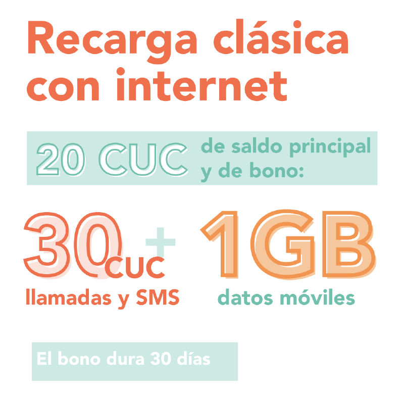 Recarga Clásica con Internet
