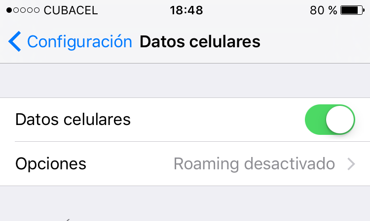 Antes de comenzar a introducir la configuración del correo, debemos activar la transferencia de datos