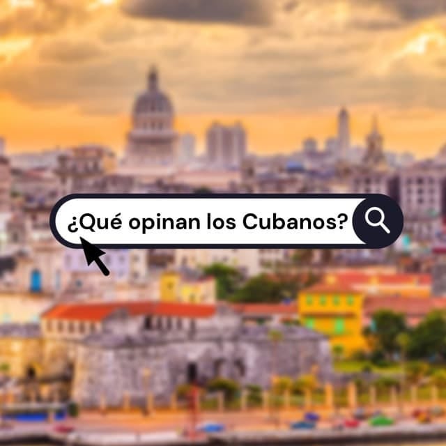 Captura de pantalla de ¿Qué opinan los cubanos? 📊