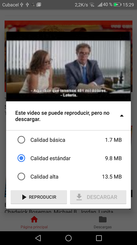 Captura de pantalla de Ventajas y desventajas de usar esta app