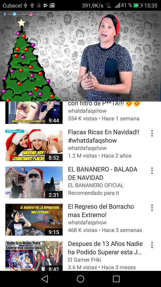 Capturas de pantalla de Youtube Go